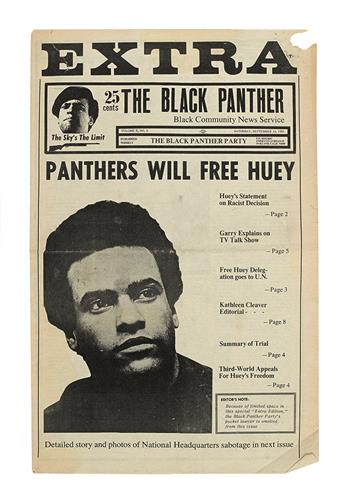 BOBBY SEALE, BOBBY HUTTON, HUEY NEWTON, ET AL. 183 Black Panther newspapers.